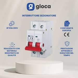 Interruptor de Corte de Carga Gloca 2P 63A 220V Montaje en Riel DIN 2 Módulos - Product Image 4