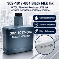 Encre noire résistante à l'alcool MEK C q302-1017-004 0,75L pour qCi3200 qCi3300 qCi3500 qCi3650 Encre industrielle premium compatible