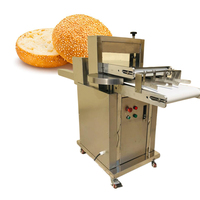 Machine à trancher les pains à hamburger et pains de boulangerie en acier inoxydable, réglable, pour la découpe en deux ou en tranches complètes