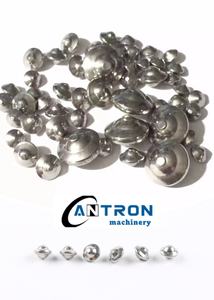 3 inci produsen bentuk UFO bantalan Gerinda getaran bola baja tahan karat Austenite 304 korosi Media peledakan bola - Product Image 2