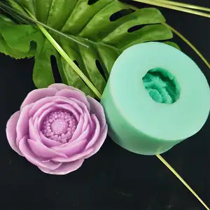 PRZY Handmade Nến Hoa Sen Hình Đơn Nến Odoriferous Silicone Xà Phòng Xi Lanh Khuôn Cho Nến