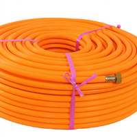 Tuyau d'air orange, tuyau de pulvérisation de qualité industrielle, résistant à l'usure et à la corrosion, adapté au nettoyage des tuyaux de compresseur d'air