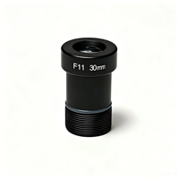 Objectif M12 à monture S pour vision industrielle, 30 mm EFL, capteur 1/1.8'', ouverture F4 F5.6 F7 F8 F11