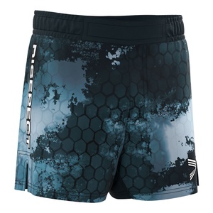 กางเกงขาสั้นออกกำลังกายยืดหยุ่นสำหรับผู้ชายและผู้หญิง ยี่ห้อ Manufacturer Sublimation Sportswear Club เหมาะสำหรับยกน้ำหนัก ฟิตเนส และกีฬาต่างๆ - Product Image 3