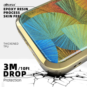 Aikusu Nouvelle Arrivée Coque de Téléphone Holographique Électroplaquée Effet Arc-en-ciel Éblouissant pour iPhone 17 16 15 14 13 Air Plus Pro Max - Product Image 2