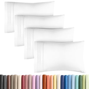 Federe Rettangolari di Lusso per Hotel in Tessuto Intrecciato per Tutte le Stagioni 45x75/<span class=keywords><strong>50x70</strong></span> 100% Poliestere Traspiranti Assorbenti Morbide - Product Image 1