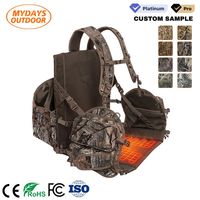 Gilet de chasse multifonction léger et camouflage Mydays Outdoor avec siège chauffant rabattable