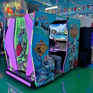 New Design Coin Operated 55 Inch Lets Go Island Video Gun Shooting Simulator Adult Kids Arcade 4D Shooting Game Machine For Sale