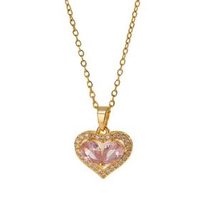 Collar De Acero Inoxidable Elegant Hollow Heart <b>Titanium</b> Steel Necklace for Women Girls Stainless Steel Collarbone <b>Chain</b> Jewelry - Product Image 5