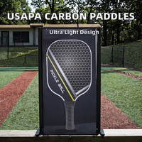 Raquettes de pickleball YD approuvées par l'USAPA, durables, légères, surface en fibre de verre, noyau en nid d'abeille, épaisseur 10,5 mm, sac de transport en tissu Oxford