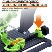 Support de meuleuse universel pour machine à polir, machine à découper, support de meuleuse fixe, poignée coulissante, support de meuleuse d'angle