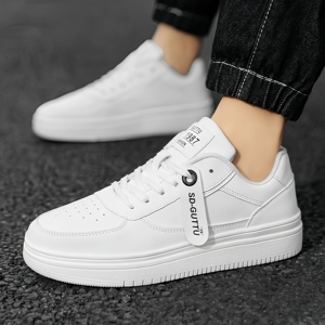 Zapatos de Skateboard para Hombre que Aumentan la Estatura 2024, Ligeros, Cómodos, Modernos, Blancos, con Cordones, Estilo Deportivo - Product Image 5