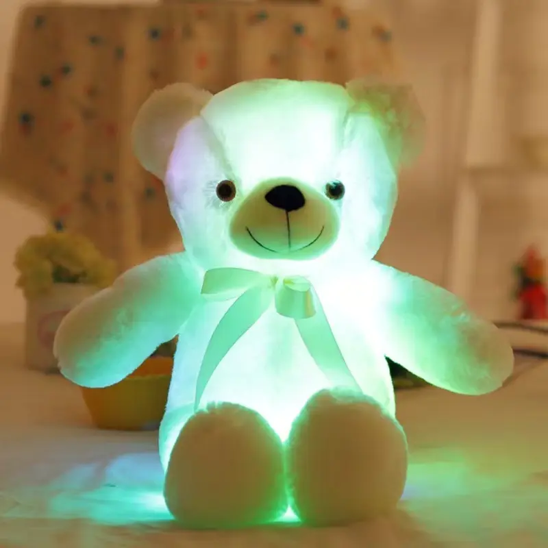 Custom LED orsacchiotto peluche multi colori peluche con luce LED orsacchiotto peluche giocattoli per San Valentino