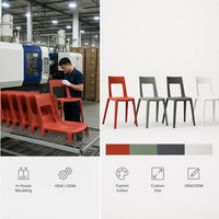 Chaise empilable avec coque en polypropylène pour salle scolaire