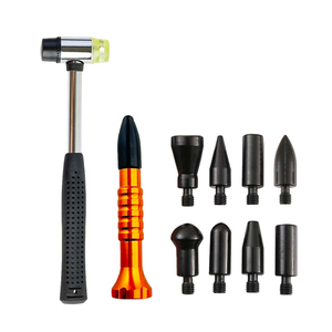 Kit d'outils PDR, marteau en caoutchouc avec 9 têtes en nylon interchangeables, outils professionnels de <span class=keywords><strong>débosselage</strong></span> sans peinture, outils de nivellement - Product Image 1