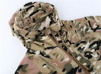Veste polaire de chasse camouflage FG, vêtements de camouflage pour chasseur, veste tactique sportive à capuche, polaire chaude, camouflage d'extérieur, hiver