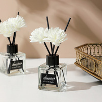 Diffuseur de parfum sans flamme en verre de 50 ml, longue durée, sans alcool, pour hôtels, maisons et voitures - Vente en gros
