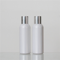 Flacon pompe en plastique PET personnalisé de 120 ml avec bouchon à vis, pour lotion, savon liquide, crème cosmétique, impression sérigraphique