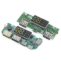 Module de Chargeur de Batterie au Lithium Double USB 5V 2,4A LED Micro/Type-C USB pour Power Bank Mobile, Circuit ICs 18650