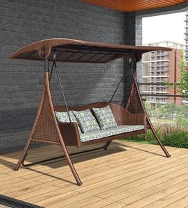 Patio hogar jardín ratán columpio con cesta colgante al aire libre mecedora cuna silla para <span class=keywords><strong>balcón</strong></span> colgante mecedora conjunto - Product Image 2