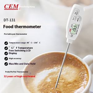 <span class=keywords><strong>CEM</strong></span> huashengchang เครื่องวัดอุณหภูมิแบบ DT-131เอบีเอสเครื่องมือวัดของเหลวในดินแบบปรับแต่งได้เครื่องทดสอบปลั๊กอินสำหรับอุณหภูมิอาหาร - Product Image 6