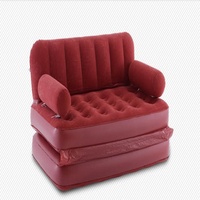 Canapé-lit double gonflable en PVC écologique, personnalisé en usine, pour usage domestique, extensible, fauteuil de relaxation, matelas de sieste
