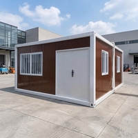 SKYLINE Design construction rapide maison à structure en acier préfabriquée portable petite maison assemblage rapide conteneur plat pour villas avec