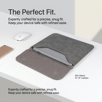 Étui pour tablette et ordinateur portable en cuir PU vegan imperméable avec logo personnalisé, fermeture à poignée, style moderne YM-002