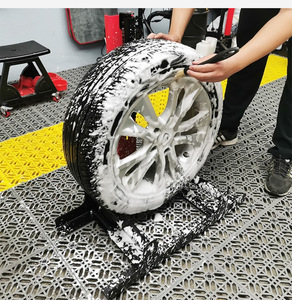 Support mural métallique rotatif pour le nettoyage des jantes de <span class=keywords><strong>voiture</strong></span> – Outil de lavage et de detailing pour roues - Product Image 4