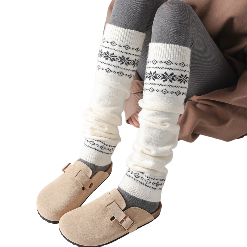 Knitted Leg Warmers Women Winter Warm