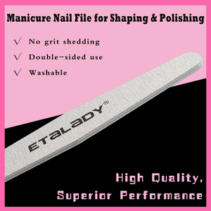 <span class=keywords><strong>Lime</strong></span> à ongles émeri personnalisée 100/120/150/180/240, ensemble de polissoirs professionnels lavables double face, écologiques - Product Image 2