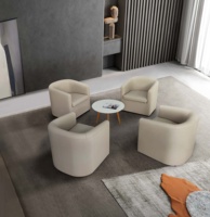 Juego de Sofás Modulares de Cuero Genuino para Recepción de Hotel Moderno Biaoguan, Sofá Seccional con Garantía de 3 Años, Modelo para Sala de Estar