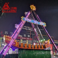 Bateau pirate à bascule géant de 24 places pour équipement mécanique d'amusement, à vendre