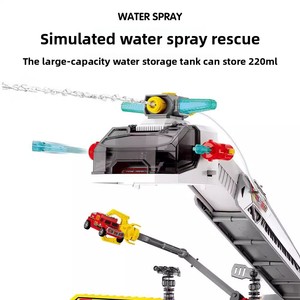 Camion de pompier électrique multifonctionnel Little Actor avec pulvérisation d'eau, son et lumière, grande échelle, jouet en plastique pour anniversaire - Product Image 4