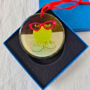 Adorno Navideño de Cristal Transparente Personalizado, Colgante de Cristal Grabado con Láser e Impresión UV, Decoración para Árbol, Regalo - Product Image 2