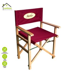 Silla de director plegable innovadora con estructura de madera de haya para cenas de lujo, bodas, mesas de registro, decoración de fiestas, jardín y comedor. - Product Image 2