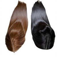 Perruque frontale HD sans colle 13x6 en cheveux naturels vietnamiens, perruques en cheveux humains vierges avec fermeture en dentelle pour femmes noires
