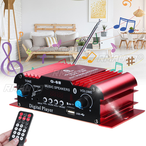 Amplificador de Audio para Auto de 600W 12V 2CH, Amplificador de Potencia de Audio HIFI, Amplificador Estéreo Bluetooth para Casa y Auto, Radio FM, Control Remoto USB - Product Image 1
