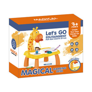 子供のための高品質プロジェクター絵画ボードテーブルキリン絵画落書きアート学習テーブル - Product Image 1