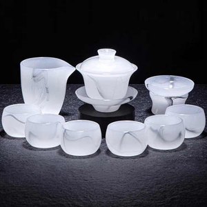 Ensemble de tasses et soucoupes à thé en porcelaine faites à la main, style japonais vintage, pour cérémonie du thé, cadeau - Product Image 1