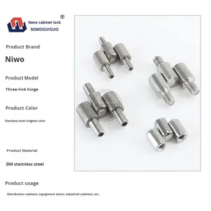 304 acier inoxydable M6/M8 filetages internes/externes armoires de cuisine porte charnière boîte de Base 2.5mm épaisseur Design moderne Snap-on - Product Image 4