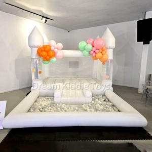 Château <span class=keywords><strong>gonflable</strong></span> blanc moderne avec ballons, château <span class=keywords><strong>gonflable</strong></span> blanc avec toboggan et <span class=keywords><strong>piscine</strong></span> pour mariage, fête, événement - Product Image 5