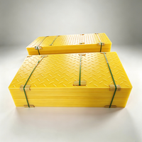 Tapis de protection du sol en HDPE pour zones humides, 4x8 pieds, robuste, antidérapant, route temporaire pour zones humides