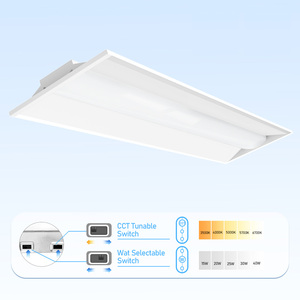 New Arrival 1x4 ft <span class=keywords><strong>LED</strong></span> <span class=keywords><strong>troffer</strong></span> Bảng điều chỉnh ánh sáng trang bị thêm cửa Kit DLC được liệt kê 5cct và 5 điện có thể điều chỉnh tùy chọn - Product Image 1