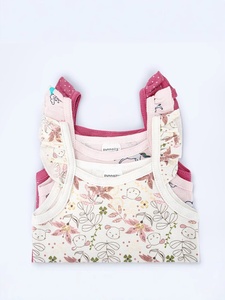Completo Estivo 2025 per Neonata: Canottiera in Cotone, Tutina e Pagliaccetto con Stampa Cartoon Stile Europeo e Americano - 3 Pezzi - Product Image 5