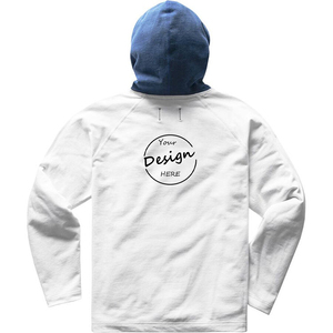 Étiquette personnalisée Nouveau élégant 85 coton 15 Polyester Anti-boulochage Coupe ample Pull à épaules tombantes Sweat à capuche épissé deux tons pour hommes - Product Image 6