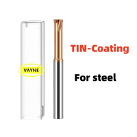 Fraise à fileter VAYNE en carbure monobloc métrique à queue longue 100L 3 dents M1-M14 revêtue pour aluminium/acier/acier inoxydable CNC OEM/ODM