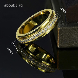 Anello Unisex con Pavé per Coppie, Gioiello Minimalista alla Moda per Uomo e Donna - Product Image 5