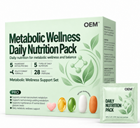 Özel Marka Metabolik Sağlık Günlük Beslenme Paketi Berberin Yeşil Çay Krom Alfa Lipoik Asit B Vitaminleri OEM ODM