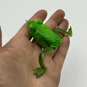 เหยื่อปลอมรูปกบสายฟ้าแบบมีขา น้ำหนัก 15 กรัม สีดำ ทำจากพลาสติก พร้อมตัวเบ็ด สำหรับตกปลา - Product Image 2